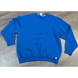 Russell Sweatshirt Size XXL Made In USA Vintage 90's Blue